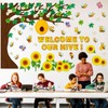 Zonon Sunflower Classroom Tree Bulletin Board Set Daisy Spring Bulletin