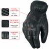 JAUNTY Guantes de Moto de Verano, Guantes de Cuero para