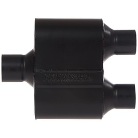 Flowmaster 8425152 Super 10 Muffler 409S - 2.50 Center IN / 2.25 Dual OUT - Aggressive Sound, Black