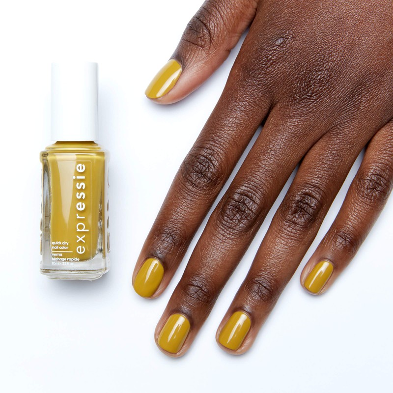 essie Expressie Nail Polish, Quick-Dry Green Yellow Nail Polish, Vegan,