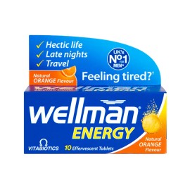 VITABIOTICS WELLMAN ENERGY ORANGE 10 EFFERVESCENT TABLETS