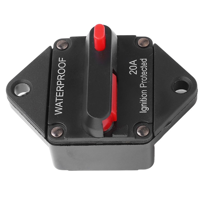 DC 32V Circuit Breaker with Switch Manual Reset Waterproof for