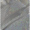 wowfabric4less123 White Silver Iridescent Hologram Stretch Spandex Fabric 54” Width