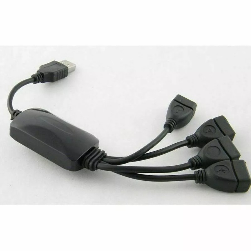 Unbranded 4 Port USB 2.0 High Speed Hub Octopus Splitter