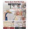 Sakugi Clothes Drying Rack, Foldable 2-Level with 55.5" Adjustable Wings