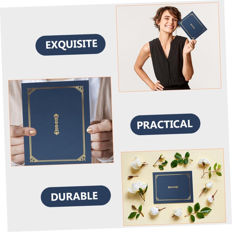 Operitacx 3pcs Certificate Shell Certificate Folder Document Holders Honor Certificate