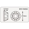 POSH Motorcycle Equipment NASA Type Cap Holder for M10 Cap