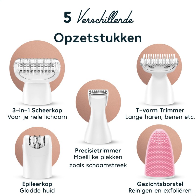 Wellshave 5 in 1 Ladyshaves for Women - Razor Woman