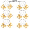 12 Pcs Gold Bow Knot Shower Curtain Hooks, Decorative Stainless