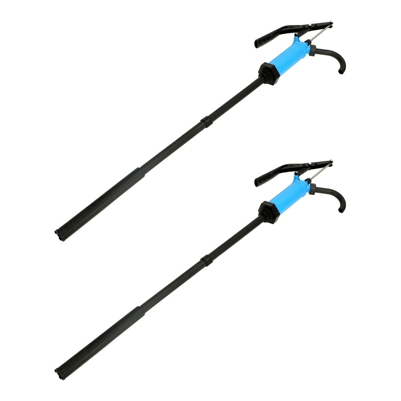QWORK Hand Pump, Siphon Pump, 2 Pack, Fluid Transfer Pump,