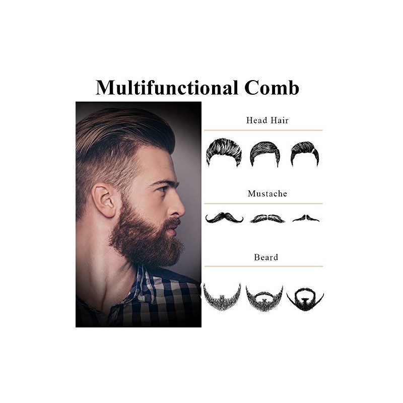 AhfuLife Peine de metal de acero inoxidable para cabello y