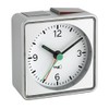 TFA 60.1013 Push Analogue Silent Alarm Clock - Sweep Movement No Ticking