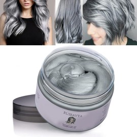 Hair Colour Wax Instant Hair Dye Disposable Hair Mud Natural Hairstyle Cream Unisex Temporary Modelling Clay Pomade Grey