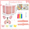 TUSAUW Butterfly Explosion Gift Box, DIY Flying Butterfly Surprise Box