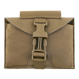 Tactical Molle Pouch Small IFAK Medical Pouches with Top Tourniquet Holder First Aid EDC Bag for Duty Belt and Vest (CB)