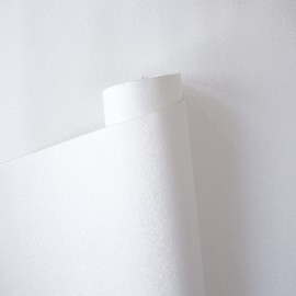 17.71in X 197in Vinyl Wallpaper, 3D Texture Touch + Vision, Super Thick PVC White Vinyl Wallpaper, Easy to Install and Detach, Suitable for Kitchen, Bedroom, Home, etc.