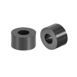 uxcell ABS Round Spacer Washer 3.2mm ID 7mm OD 4mm Length for M3 Screws Block Black 500Pcs, for 3D Printer TV Wall Mount Outlet Pegboard Motorbike