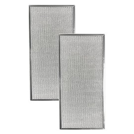 2-Pack Air Filter Factory 10-1/2 Inches X 23-3/4 Inches X 3/8 Inches Range Hood Aluminum Grease Filters