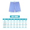QRANSS Solid Blue Swim Trunks for Boys 10-12 6'' Inseam