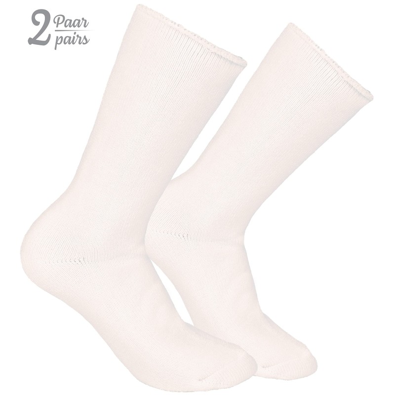 Brubaker 2 pairs of Heat my Feet thermal socks, beige,