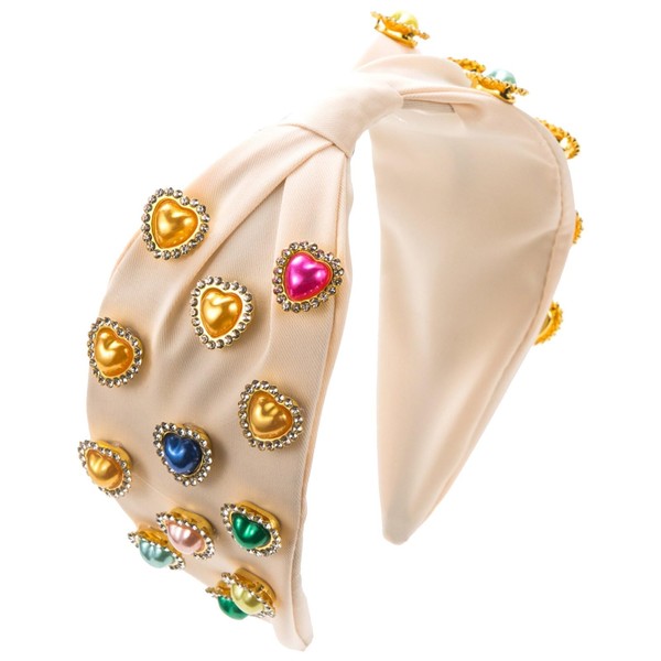 Valentine's Day Headband for Women, Love Heart Headband, Crystal Rhinestone