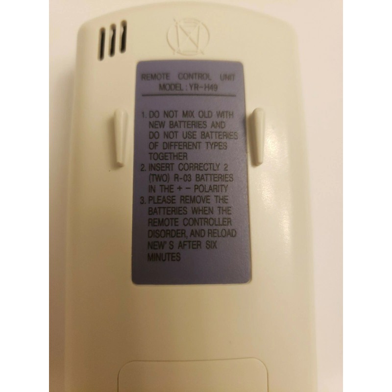 Haier Original HAIER AC Remote Control, model: YR-H49
