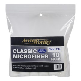Arroworthy Classic Paint Trim Kit, 1.5 and 2.0-inch Angled Brushes, 4-inch Barracuda Roller with 10 Short Sleeves