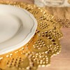 Phantomon 100 Pcs 12-Inch Gold Lace Paper Doilies – Disposable