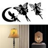 ECSiNG 40PCS Fairy Cutouts Silhouette Embellishments Jar Decals Decorative Paper