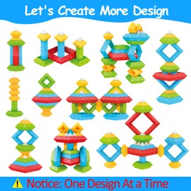 Tsomtto Montessori Toys for 2 3 4 5 Year Old Boys Girls Toddler 1-3 Preschool Learning 30 Pcs Stacking Building Blocks STEM Stackable Educational Toy Manipulative for Kids Age 1-2 2-4