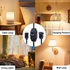 Extension Cord with Dimmer Switch, 6FT/1.8m Lamp Dimmer, 2 Prong