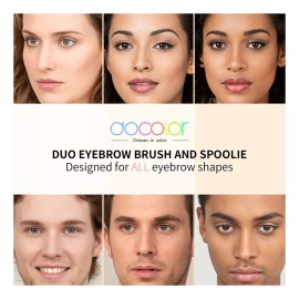 Docolor Store Brocha Para Cejas Docolor Duo, Brocha Profesional Para Cejas