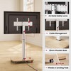 AOKCOS Rolling TV Stand for 43 50 55 60 65