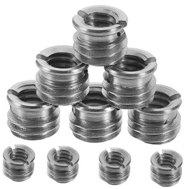 SEWACC 10pcs Tripod Adapter Reducer Bushing to Camera Screw Thread for Mic Stand DSLR Video Light Durable Construction Vibration Reduction Versatile Accessory