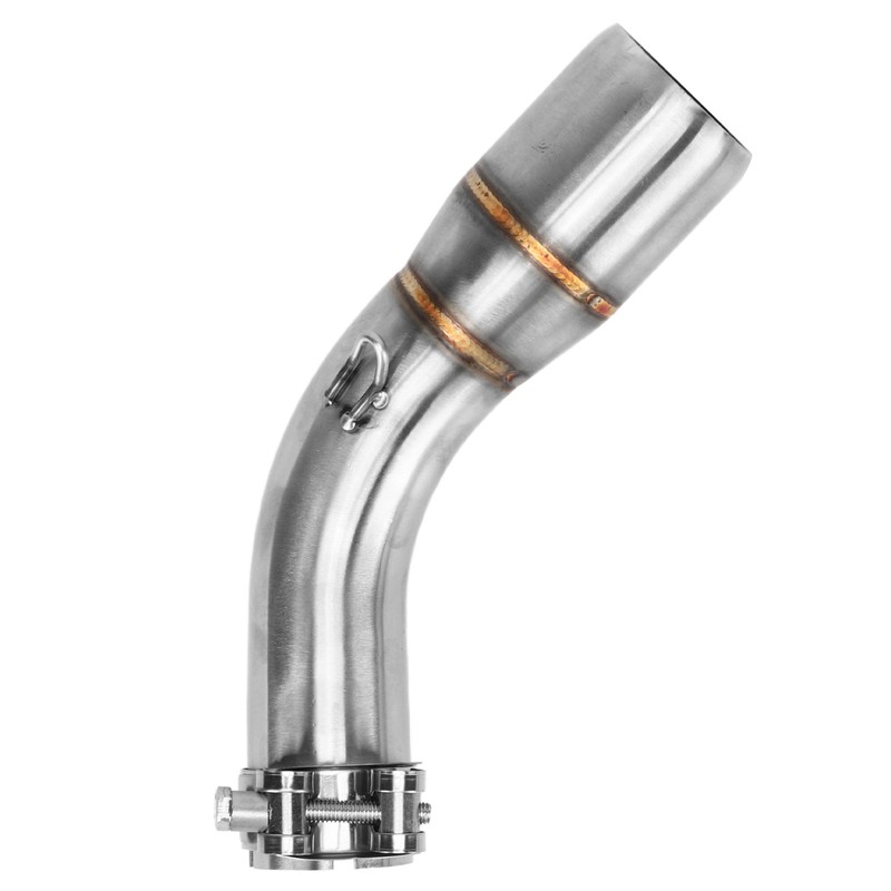 Motorcycle Exhaust Middle Pipe Rustproof Heat Resistant Low Noise Replacement