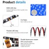ALITOVE 16.4ft 5050 Blue LED Flexible Strip Ribbon Light Black