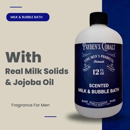 Payden's Cobalt Coffee & Cigars for Men Scented Milk Bath & Sea Salt Bath Soak Set
