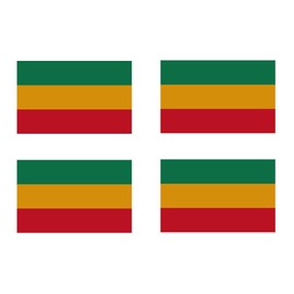 4 X Rasta Africa Flag Temporary Tattoo Lasts 1 week African continent Flag