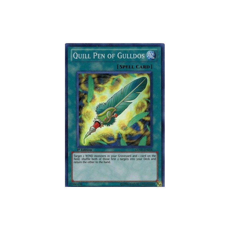 Yu-Gi-Oh! - Quill Pen of Gulldos (GENF-EN058) - Generation Force