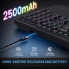 COLIKES Wireless Ergonomic Keyboard, Backlit Keyboard Silent with 15 RGB