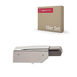 Gedotec Blumotion Door Damper | Pack of 10 | 973A0600 | for Blum Medium Twin Stop Hinges | Door Stop Damper for Clip-on | Soft and Quiet Closing of Furniture Doors | Slip-on Damper