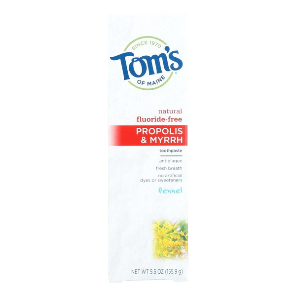 Toms of Maine - Toms of Maine Propolis and Myrrh Toothpaste Fennel - 5.5 oz - Case of 6