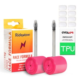 RideNow 2PCS 36g Ultralight Bike Inner Tube 28'' 700C x 18C 25C 28C 30C 32C Road Bicycle Presta Valve TPU Material Tire 65mm Length French Valve Super Light Compatible with 700 x 18C-32C
