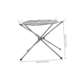 GANAZONO Portable Campfire Stove Lightweight Stainless Steel Outdoor Fire Pit for Camping Bonfire Sturdy Efficient Detachable Design for Easy Transport and Setup