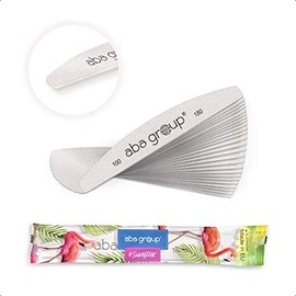 ABA Group Half-Moon Safe Packet Nail Files All Gradations, Different Pack Sizes (25pcs, 100/180)