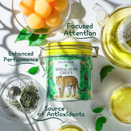 Pantenger Green Tea Loose Leaf - Himalayan Green Tea. 3.5 Ounce (50 servings) Darjeeling Green Tea from High Altitude Tea Garden.