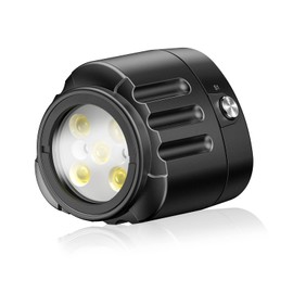 Seafrogs Diving Led Video Light Waterproof 130FT/40M White Red Blue Camera Fill Lights with 1/4" Ball Head Cold Shoe Adapter Underwater Photography Lighting for Gopro Sony Nikon Camera(SL-18)