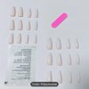 24pcs Long Coffin Ballet Press On Nails, Gradient Fake Nails,Full