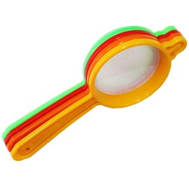 Garden Of Arts Plastic Tea and Coffee Strainers, Multicolour (Set of 4) Colour May Vary