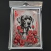Caroline's Treasures DAC4457GCA7P Great Dane Valentine Roses Greeting Cards Pack